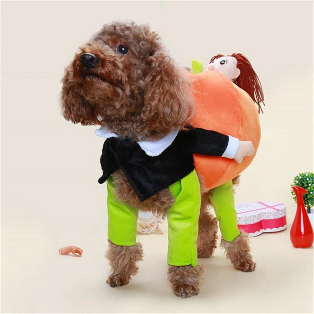 Pumpkin Cosplay Costume – Funny Halloween & Christmas Outfit for Dogs & Cats