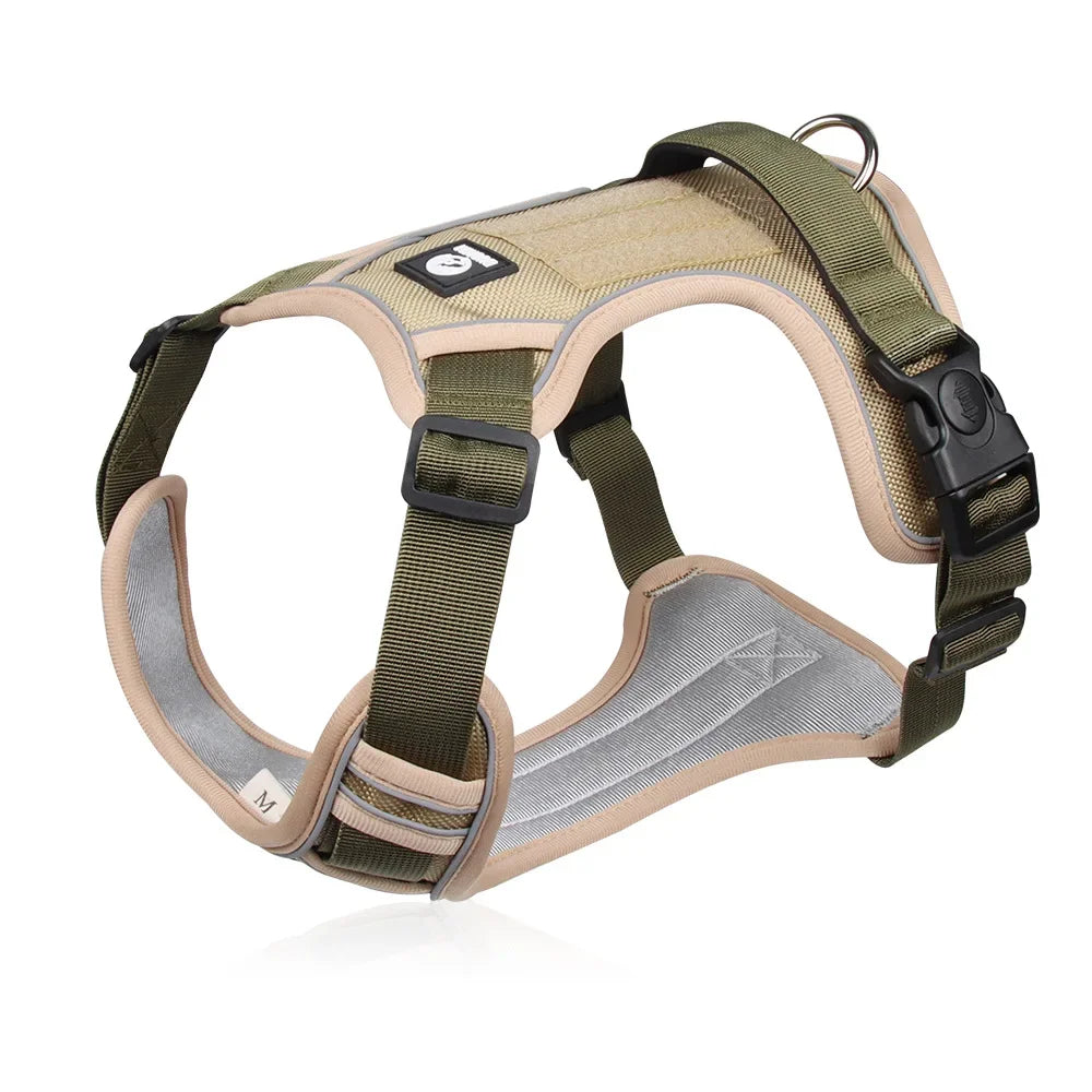 Tactical Dog Harness – Reflective Waterproof Vest for Medium & Large Dogs (1680D Oxford Fabric)