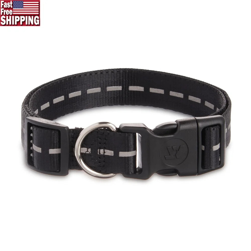 Adjustable Reflective Dog Collar – Comfortable, Secure Fit for Large Dogs