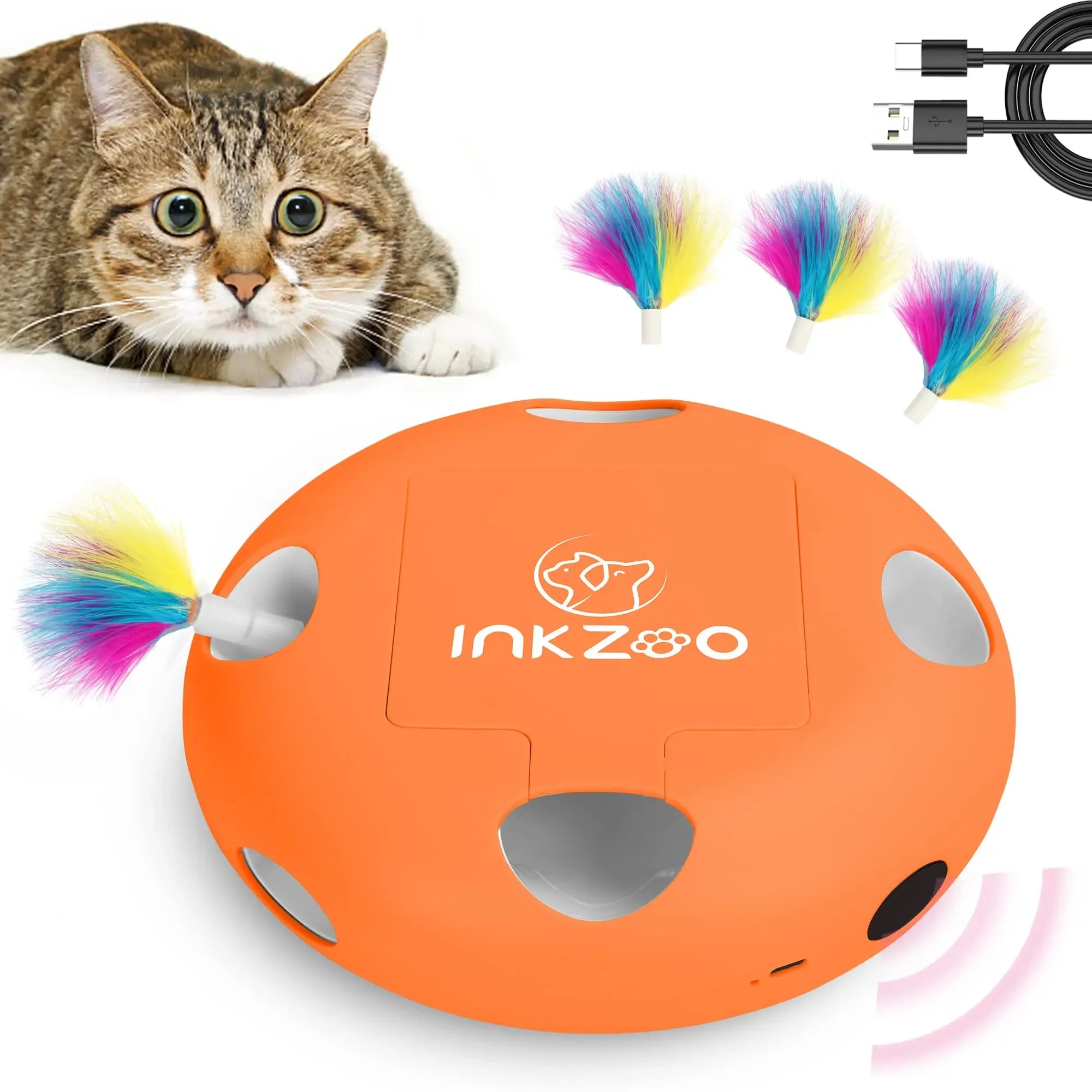 PERKEO Interactive Cat Toy – 7-Hole Automatic Whack-A-Mole Game
