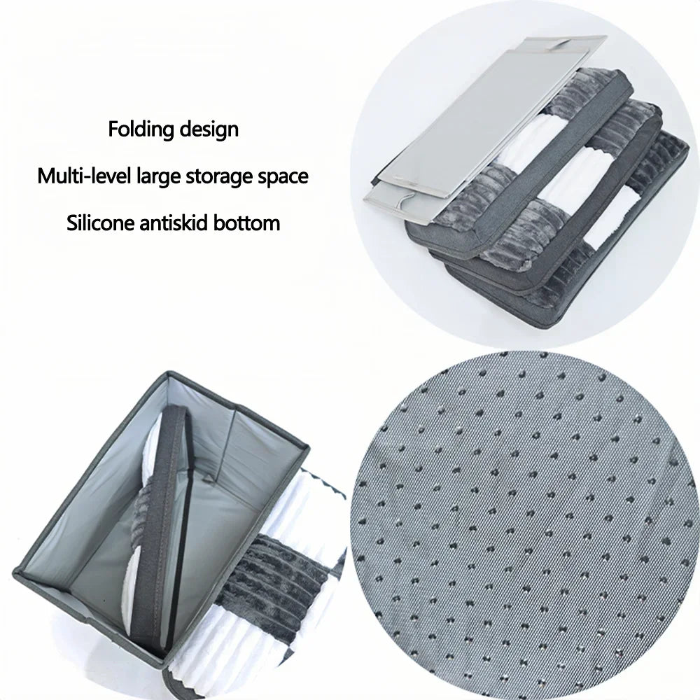 3-Step Folding Dog Stairs with Storage & Condo Bed – Handcrafted Design for High Beds & Sofas