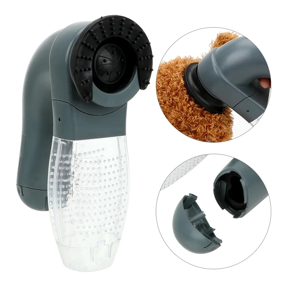 Electric Pet Hair Sucker – Portable Vacuum Grooming Brush for Cats & Dogs | Fur Remover & Suction Comb Tool for Shedding Control