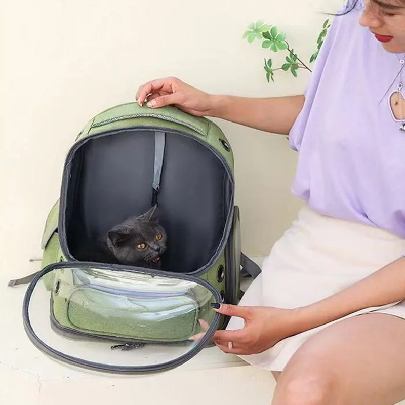 Cat Backpack Carrier – Travel Bag for Large Cats & Small Dogs (MXDYP01)