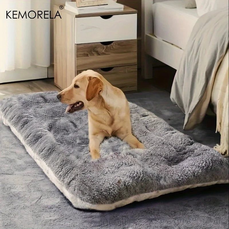 KEMORELA Extra Large Plush Dog Bed – Thickened Super Soft Sofa Mat for Small, Medium & Large Dogs