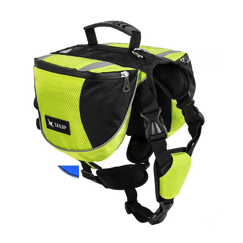 Portable Dog Training Backpack – Reflective Travel Snack Storage Bag