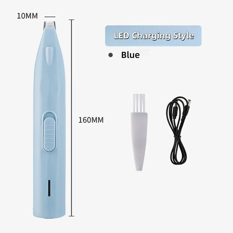 Dog Paw Trimmer – LED Grooming Clippers for Dogs & Cats, Rechargeable