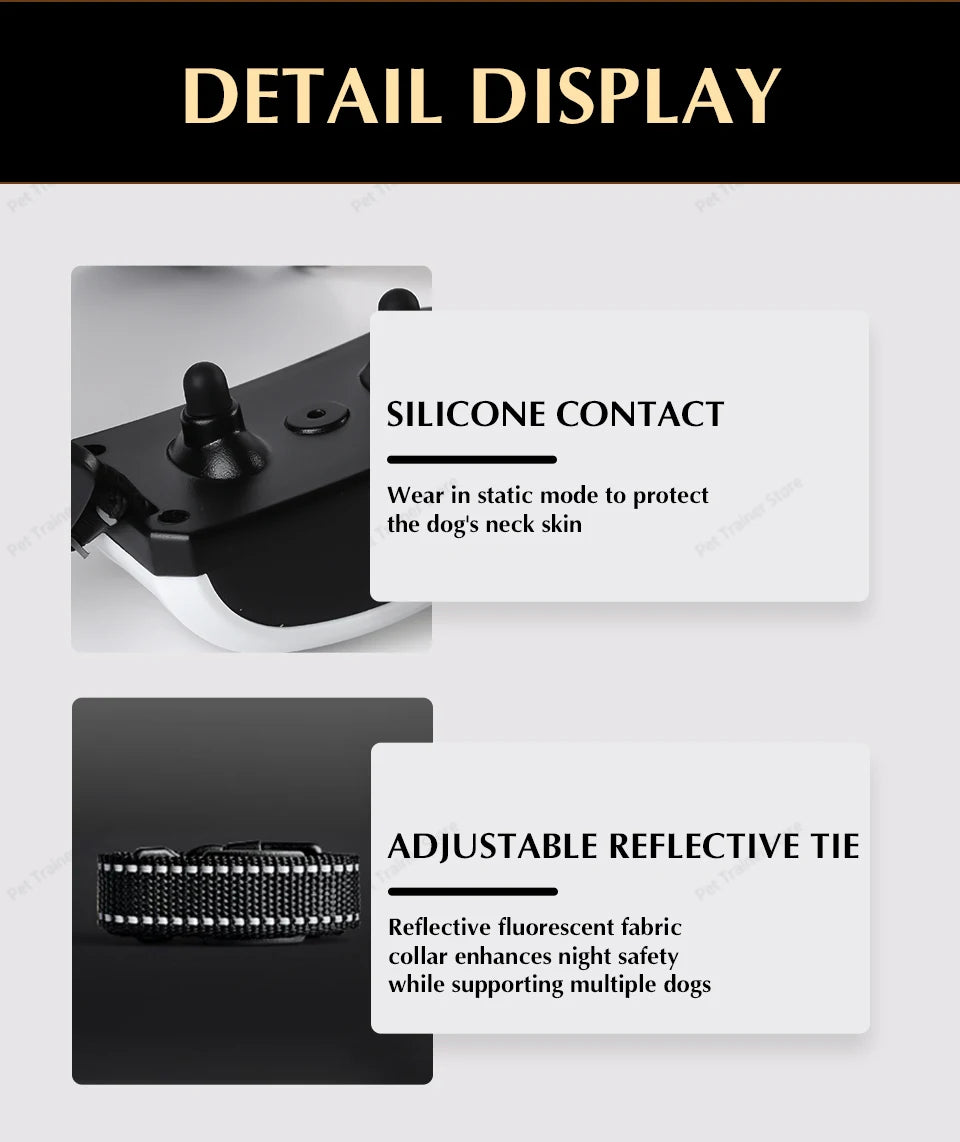 2-in-1 Wireless Dog Fence & Training Collar – Rechargeable Anti-Runaway System for Up to 3 Dogs