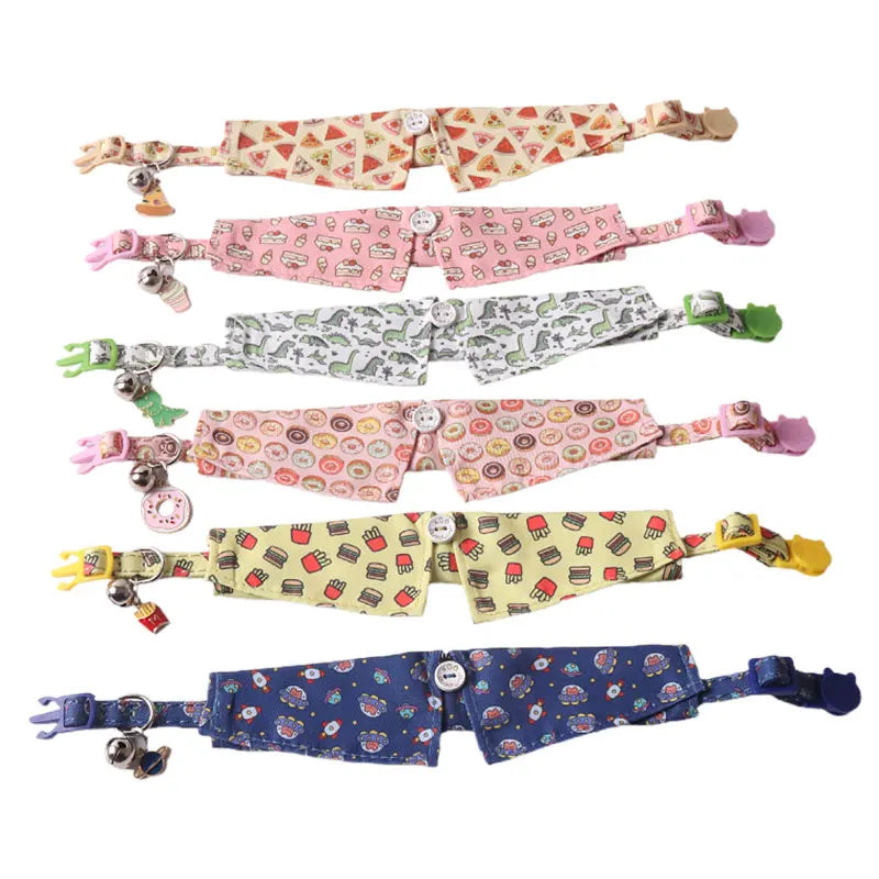 Fruit Tuxedo Bow Tie Pet Collar – Quick-Release Bandana Bowknot for Cats & Small Dogs