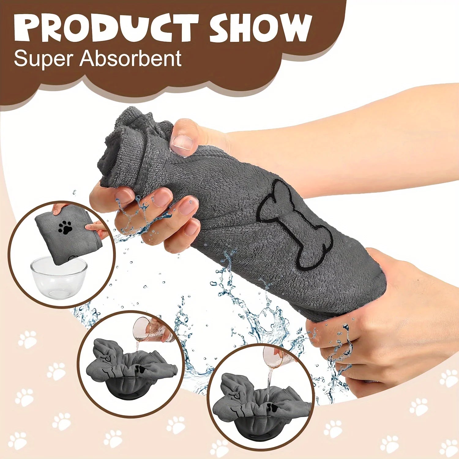 Quick-Drying Microfiber Dog Towel – Super Absorbent