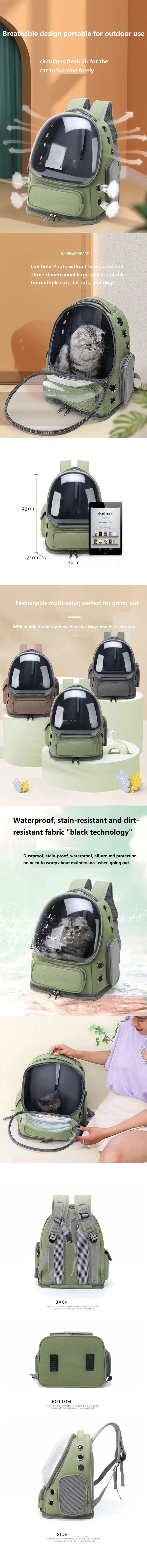 Cat Backpack Carrier – Travel Bag for Large Cats & Small Dogs (MXDYP01)