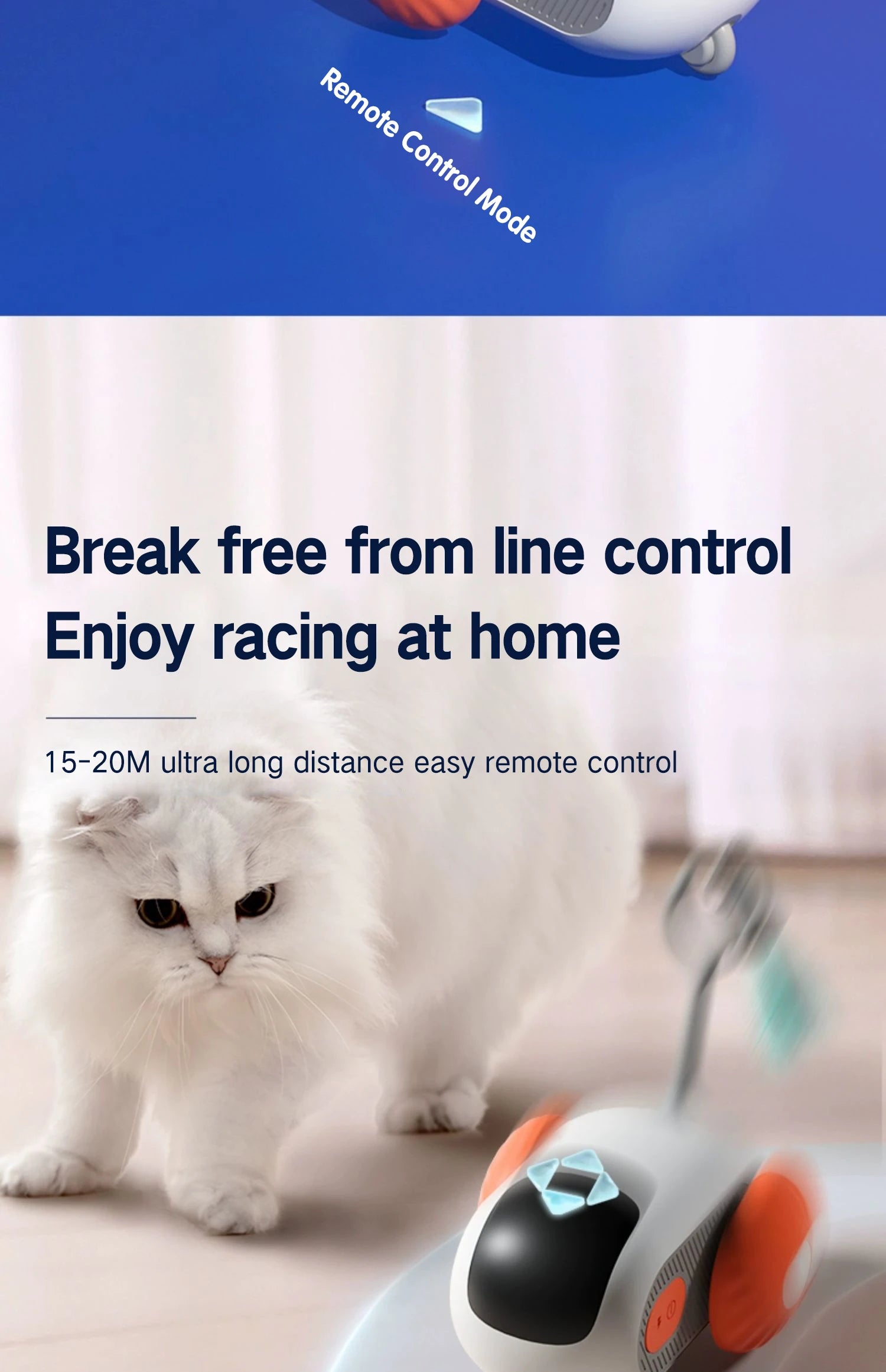 Smart Interactive Cat Toy Car – Automatic Rolling Remote Control Ball Toy