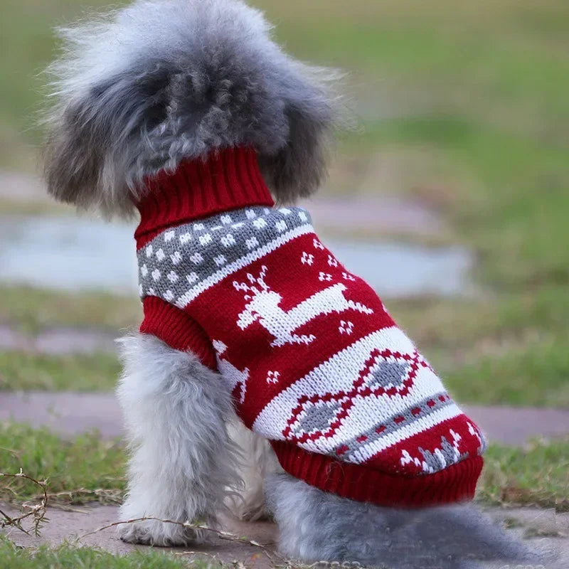 Christmas Knit Pet Sweater – Warm Winter Sweater for Small & Medium Dogs and Cats