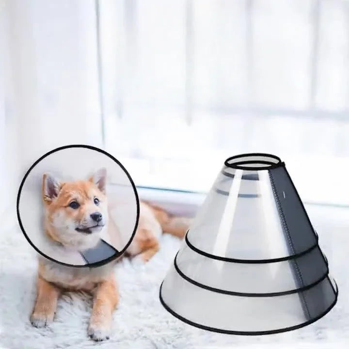 1pc Pet Elizabethan Collar for Dogs – Comfortable Recovery Cone | Anti-Lick, Anti-Bite Protective Cone for Post-Surgery Care