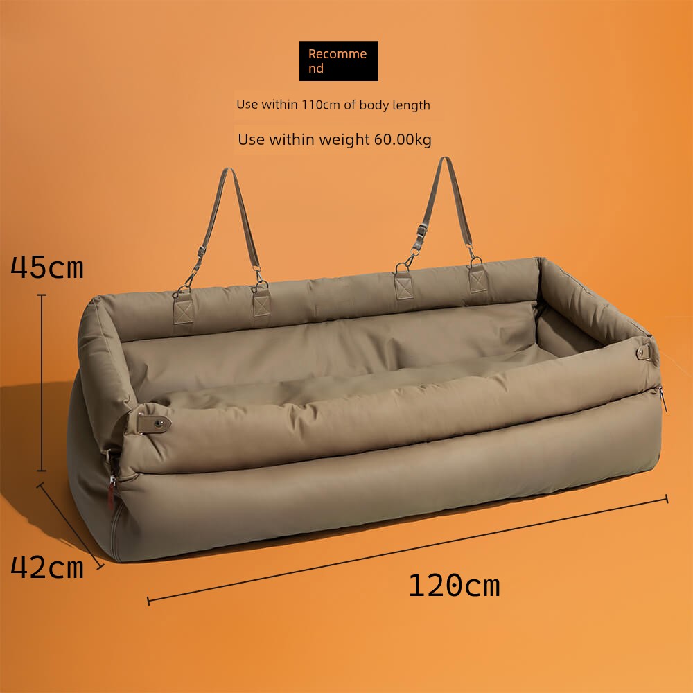 Kyjen Pet Car Seat – Portable Dog & Cat Travel House with Cushion for Car Safety & Comfort