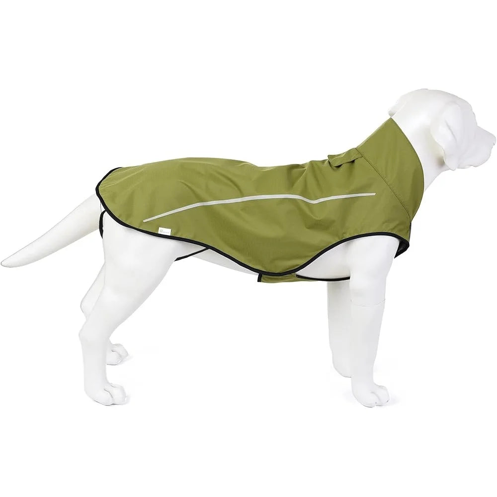 Adjustable Waterproof Dog Raincoat with Reflective Trim – Lightweight, Breathable Pet Jacket with Leash Opening for Small, Medium, and Large Dogs