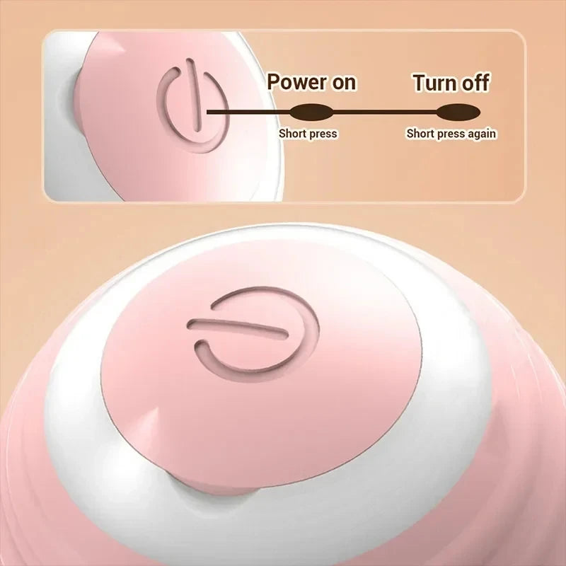 Smart Interactive Cat Toy Ball – USB Rechargeable Rolling Teaser