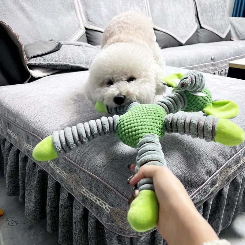 Indestructible Squeaky Plush Dog Toy – Durable Animal-Shaped Chew Toy for Large Dogs