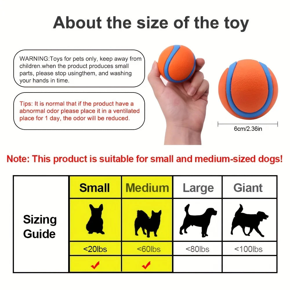 Durable Dog Toy Ball – Tough Chew-Resistant Fetch Ball for Large, Medium & Small Dogs
