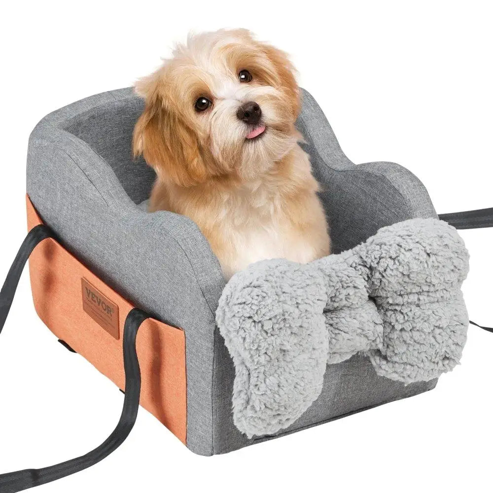 Dog Car Seat Booster for Small Dogs – Secure Travel Carrier for Pets Up to 8 lbs | Elevated Pet Seat for Safe, Comfortable Rides