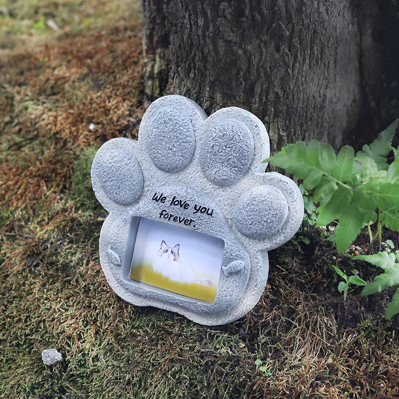 Pet Memorial Gifts for Dogs Cat, Pet Grave Markers with Photo Frames, Loss of Dog Sympathy Gift, Death Sympathy Bereavement