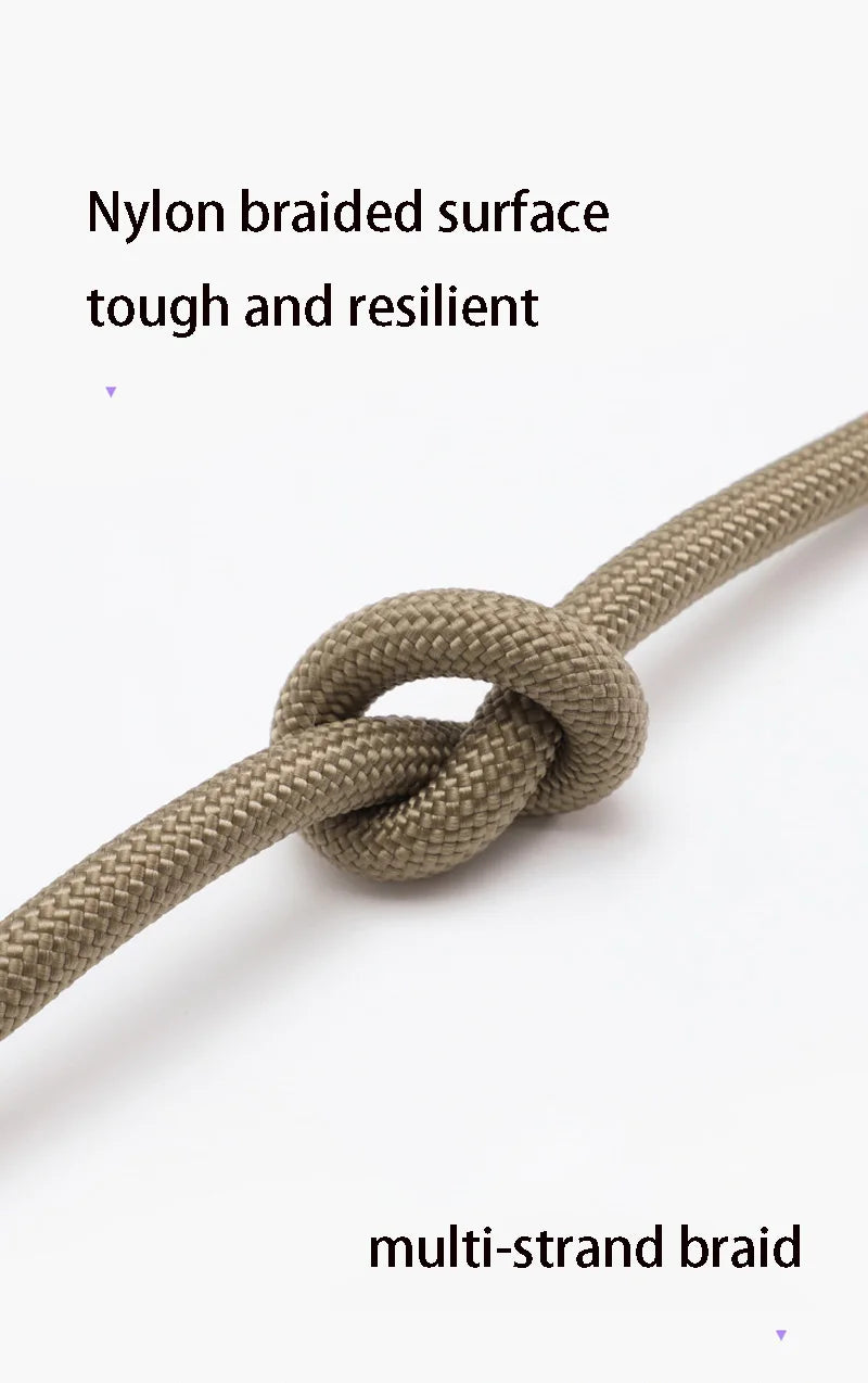 Braided Rope Dog Slip Leash – Adjustable Training Lead for Small & Medium Dogs