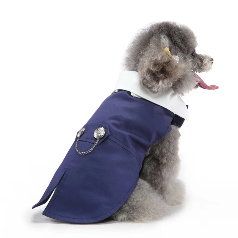 Luxury Dog Tailcoat Suit – Formal Wedding Outfit for Small Dogs (Chihuahua, Maltese, Yorkie)