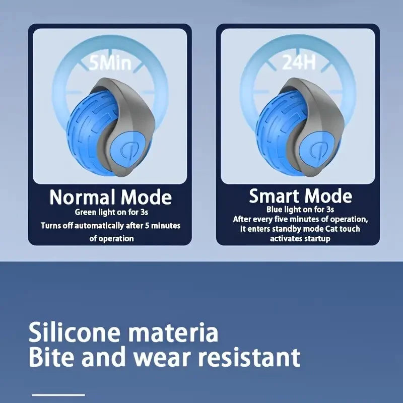 Smart Interactive Cat Toy Ball – USB Rechargeable Rolling Teaser