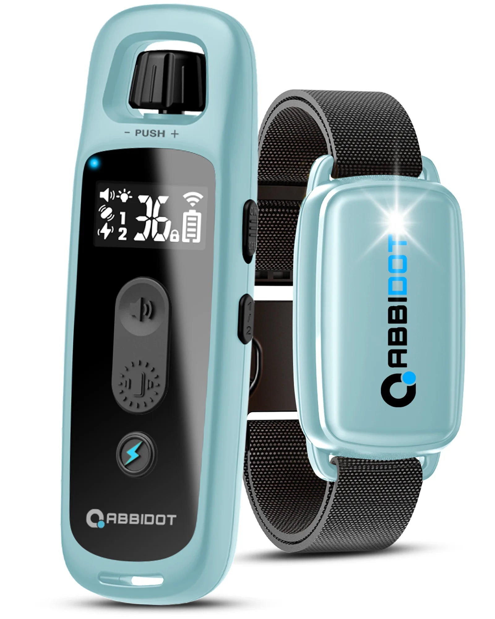 ABBIDOT T30 Dog Training Collar – 3300ft Remote Rechargeable Shock Collar for Large Dogs