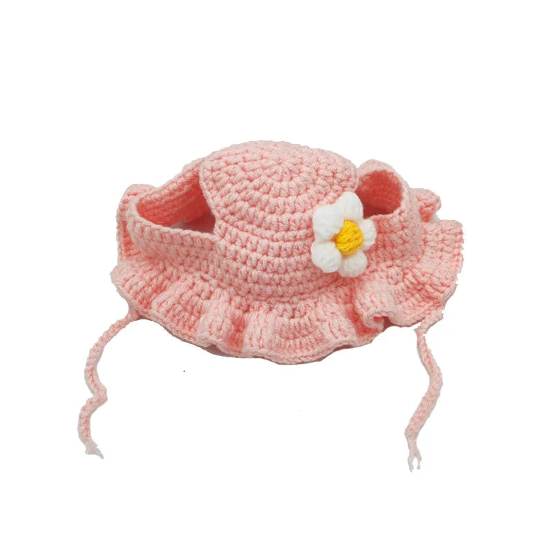 Knitted Cat Hat – Autumn Winter Pet Hat for Cats, Kittens & Small Dogs