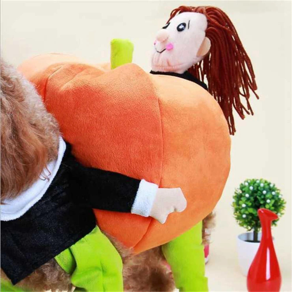 Pumpkin Cosplay Costume – Funny Halloween & Christmas Outfit for Dogs & Cats