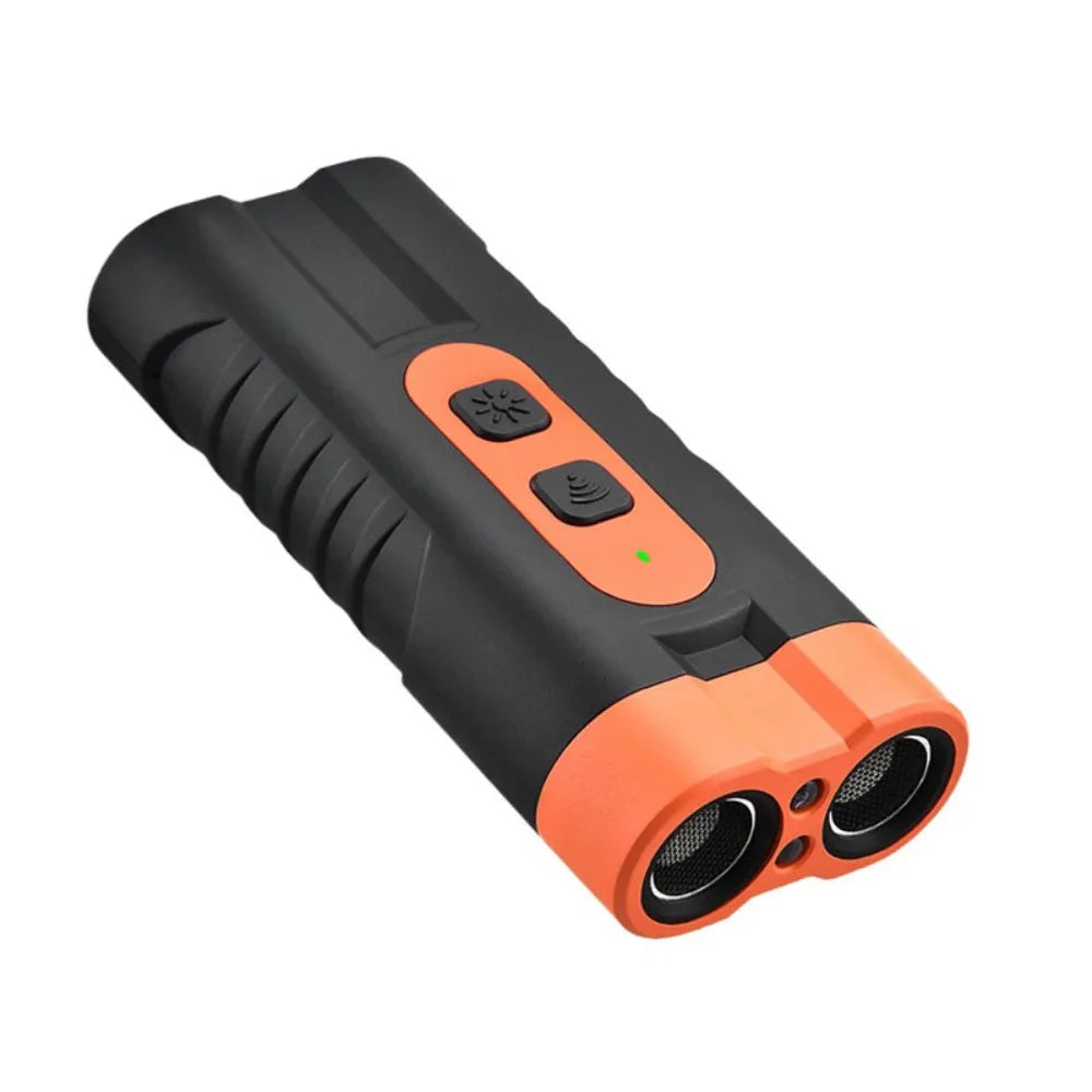 Ultrasonic Dog Repeller – Rechargeable Remote with LED Flashlight