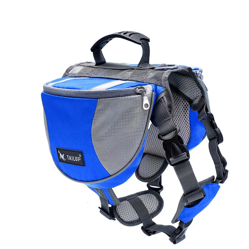 Portable Dog Training Backpack – Reflective Travel Snack Storage Bag