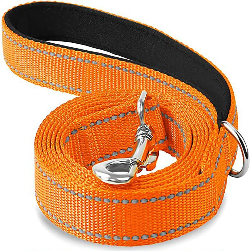 Reflective Dog Leash – Durable Night Safety Pet Walking & Training Lead for Dogs and Cats (1.2/1.5/1.8 m)