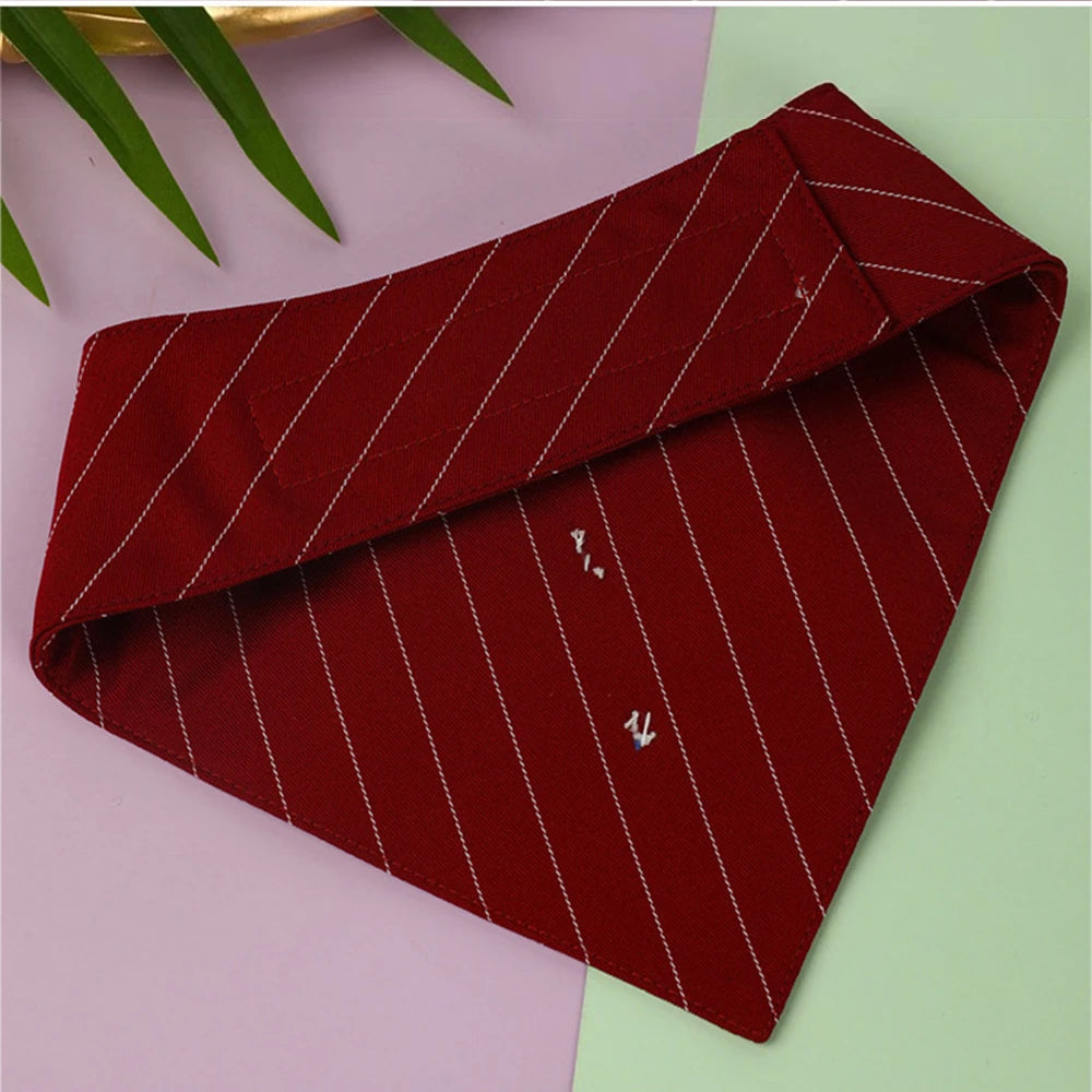 Wedding Dog Bandana with Bow Tie – Formal Triangle Scarf for Small & Large Dogs (Golden Retriever, Labrador, Shepherd)