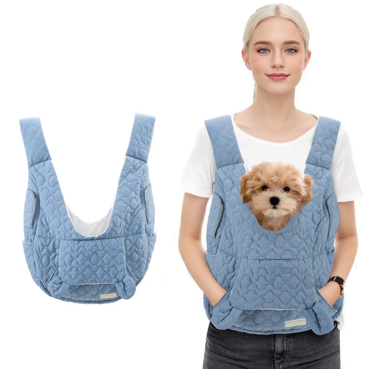 Extra Large Capacity Pet Carrier Chest Backpack – Waterproof, Wind-Resistant Outdoor Bag for Dogs & Cats