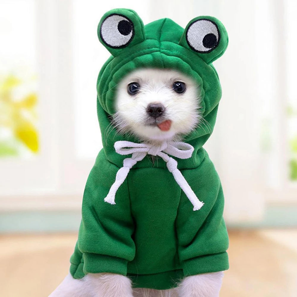 Fruit Dog Hoodie – Warm Fleece Costume for Small Dogs & Cats