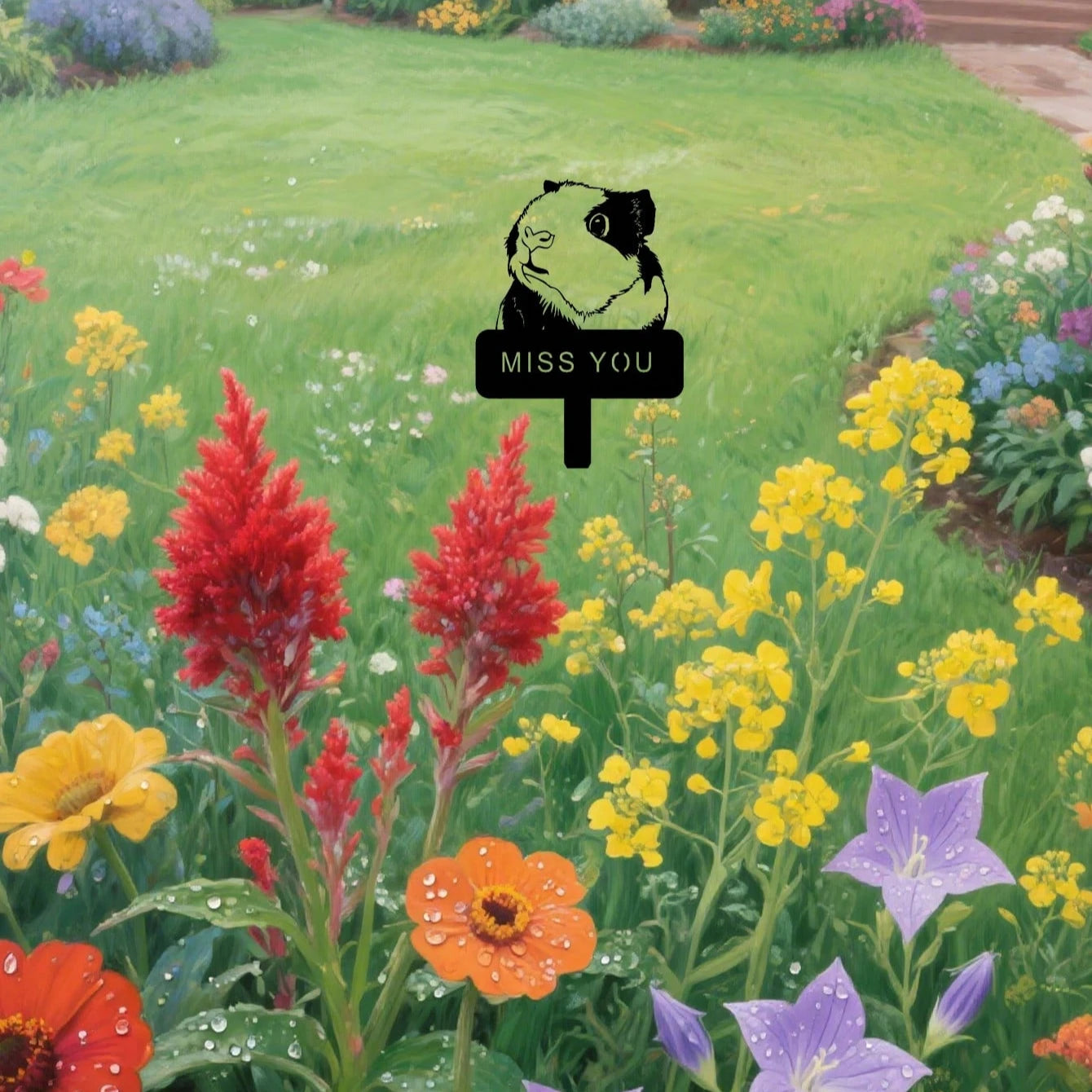 Acrylic Pet Memorial Garden Stake – Outdoor Cemetery Gravestone for Dog & Cat Remembrance