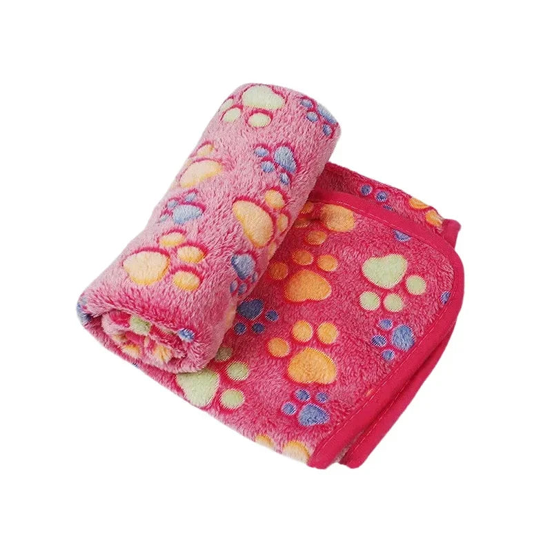 Soft Fluffy Pet Blanket – Warm & Cozy Cartoon Mat for Cats and Dogs