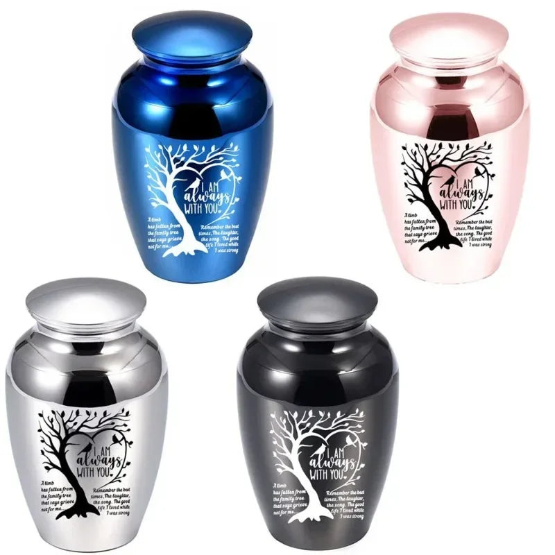 Tree of Life Pet Cremation Jar – Decorative Ashes Keepsake Box for Dogs, Cats & Small Pets