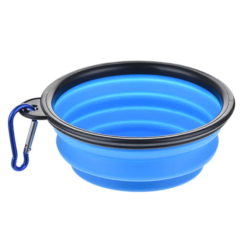 Collapsible Silicone Dog Bowl – 350ml/1000ml Travel Feeder Dish for Food & Water