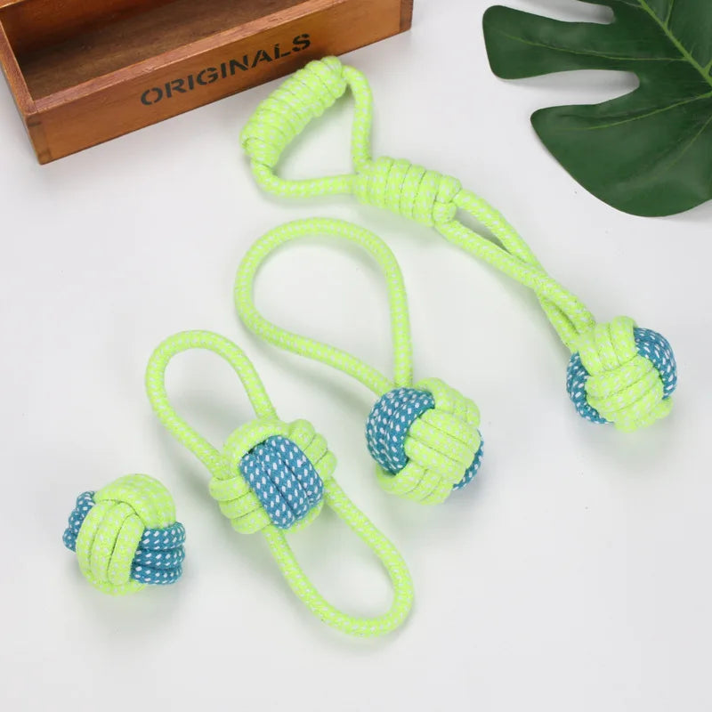 Interactive Cotton Rope Dog Toys for Puppies & Adults