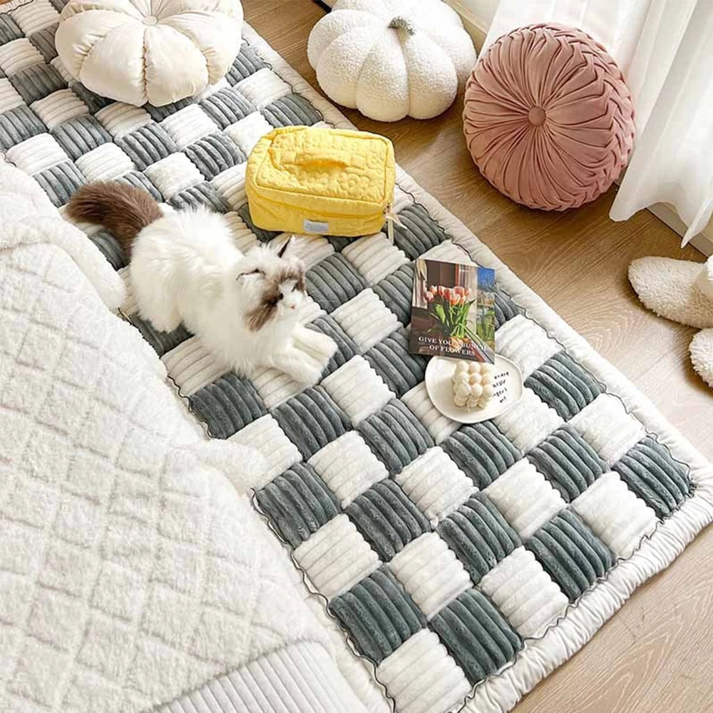 Dog Bed Mat – Warm, Scratch-Resistant, Washable Sofa Cover Cushion for Large Dogs & Cats