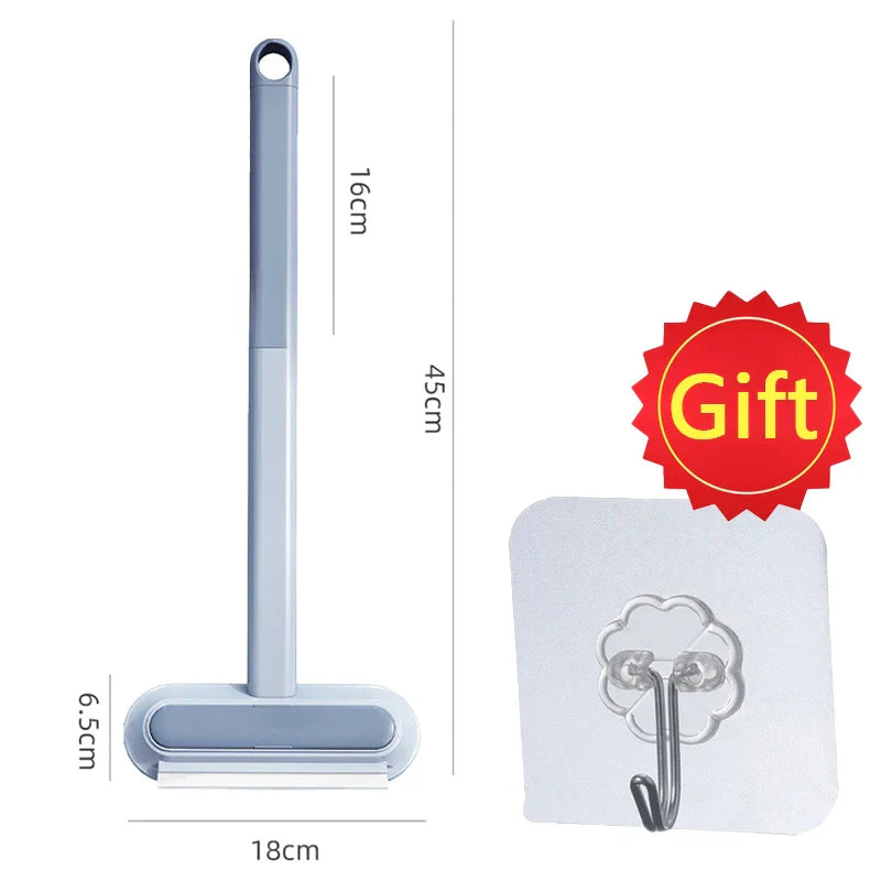 Multifunctional Pet Hair Remover Brush – Long Handle Cleaning Tool for Cat & Dog Fur, Windows & Furniture