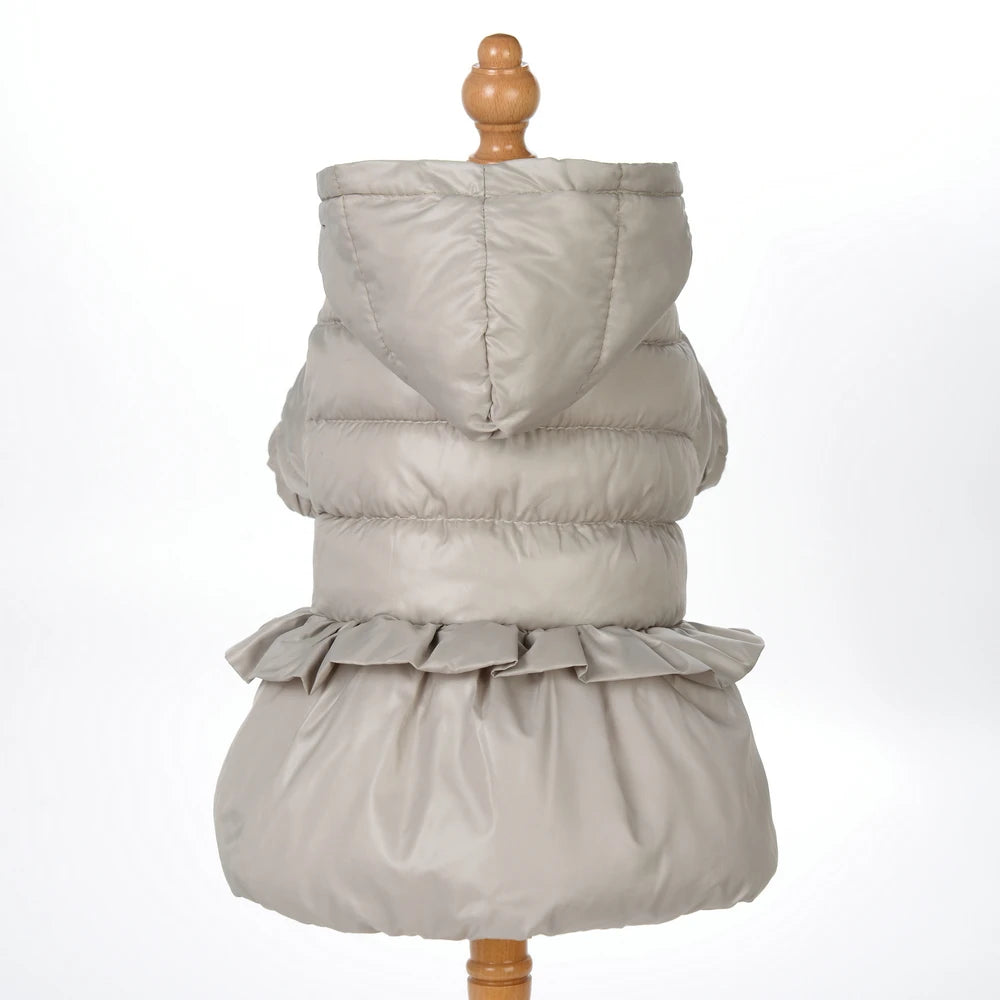 Dog Hooded Winter Jacket – Soft Puppy Coat for Small Dogs & Cats