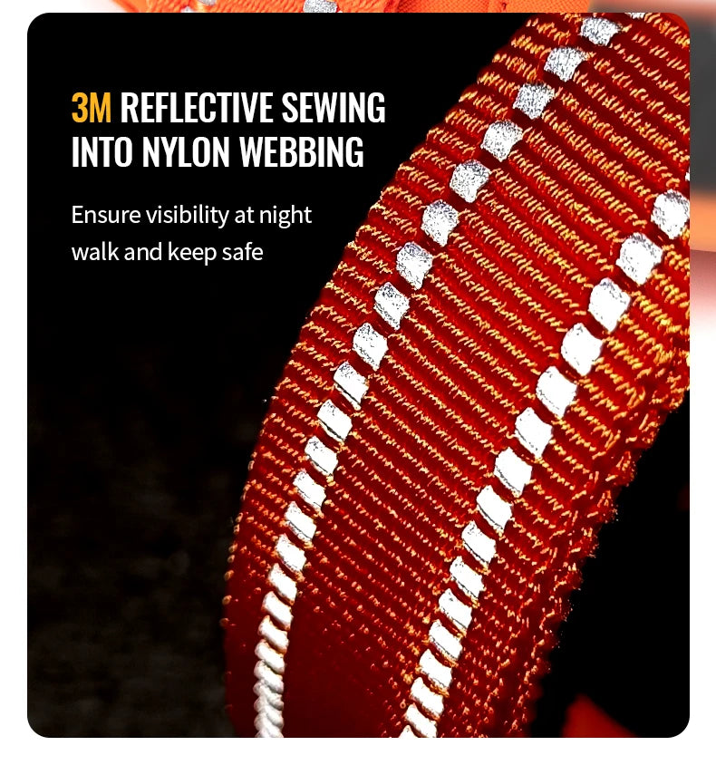 TRUE LOVE TLH5654 No-Pull Dog Harness – Adjustable Reflective Nylon Control Harness for Small to Large Dogs