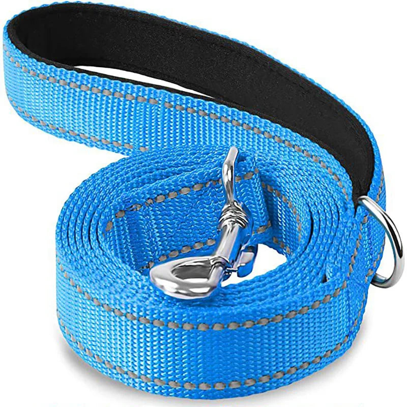 Reflective Dog Leash – Durable Night Safety Pet Walking & Training Lead for Dogs and Cats (1.2/1.5/1.8 m)