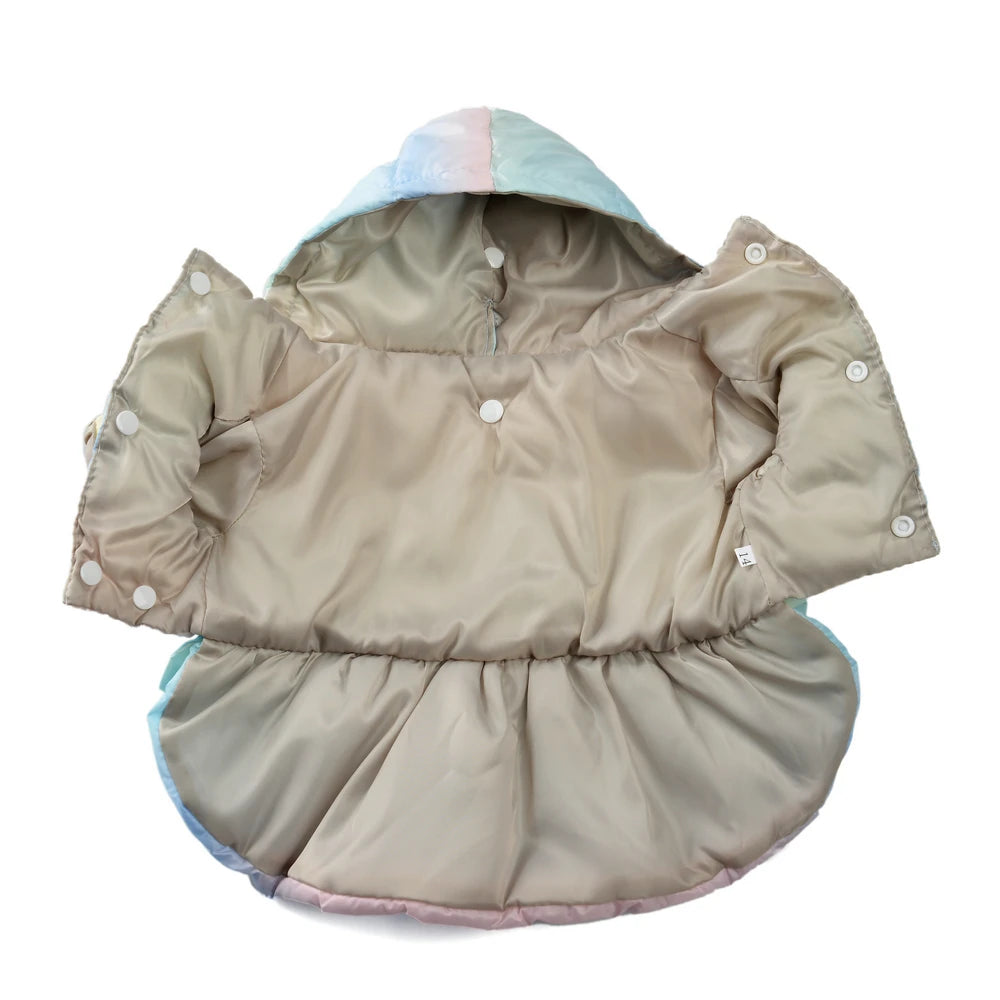 Dog Hooded Winter Jacket – Soft Puppy Coat for Small Dogs & Cats