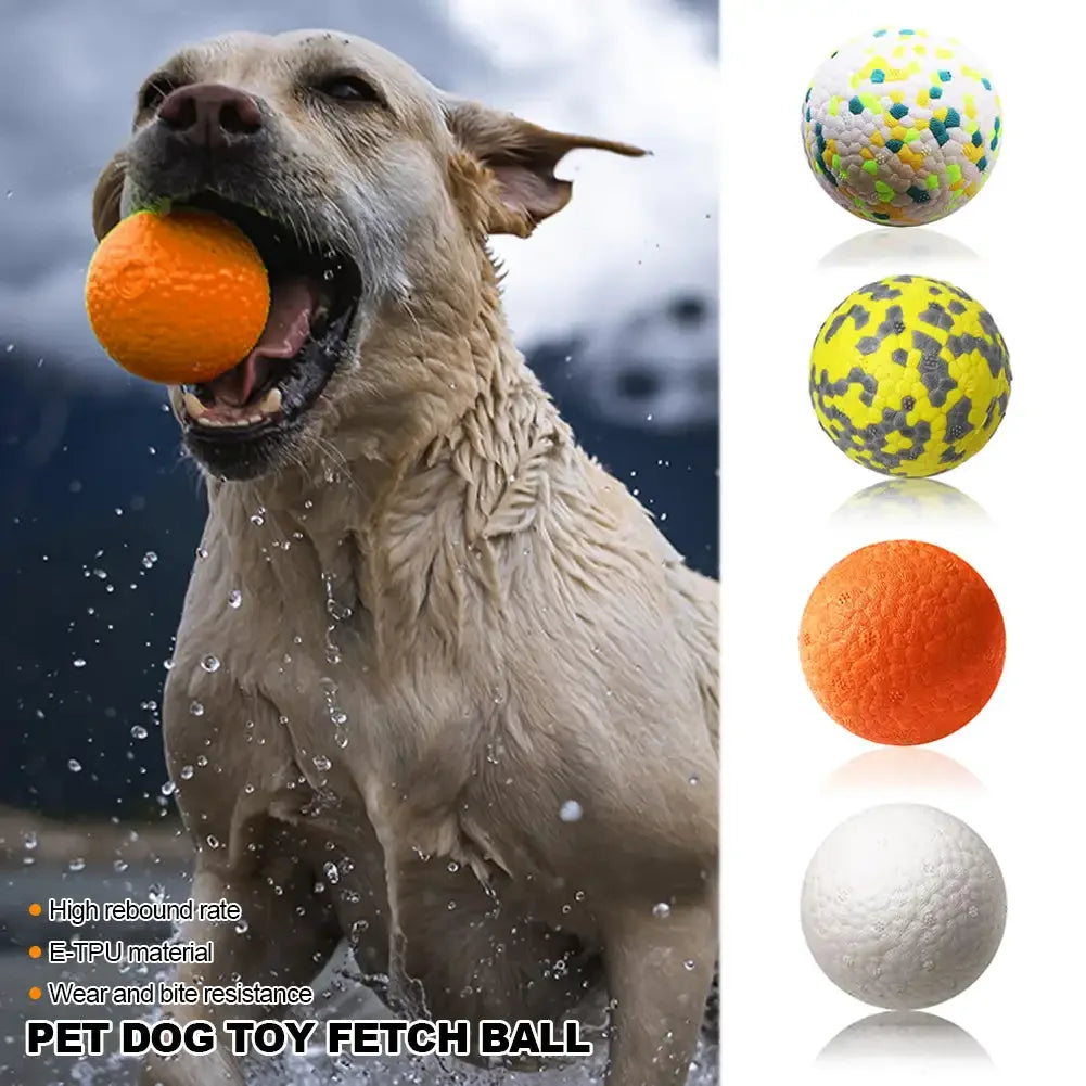 EPTU Rubber Dog Ball – High Elastic Bite-Resistant Chew & Fetch Toy, Interactive Flying Ball for Dogs