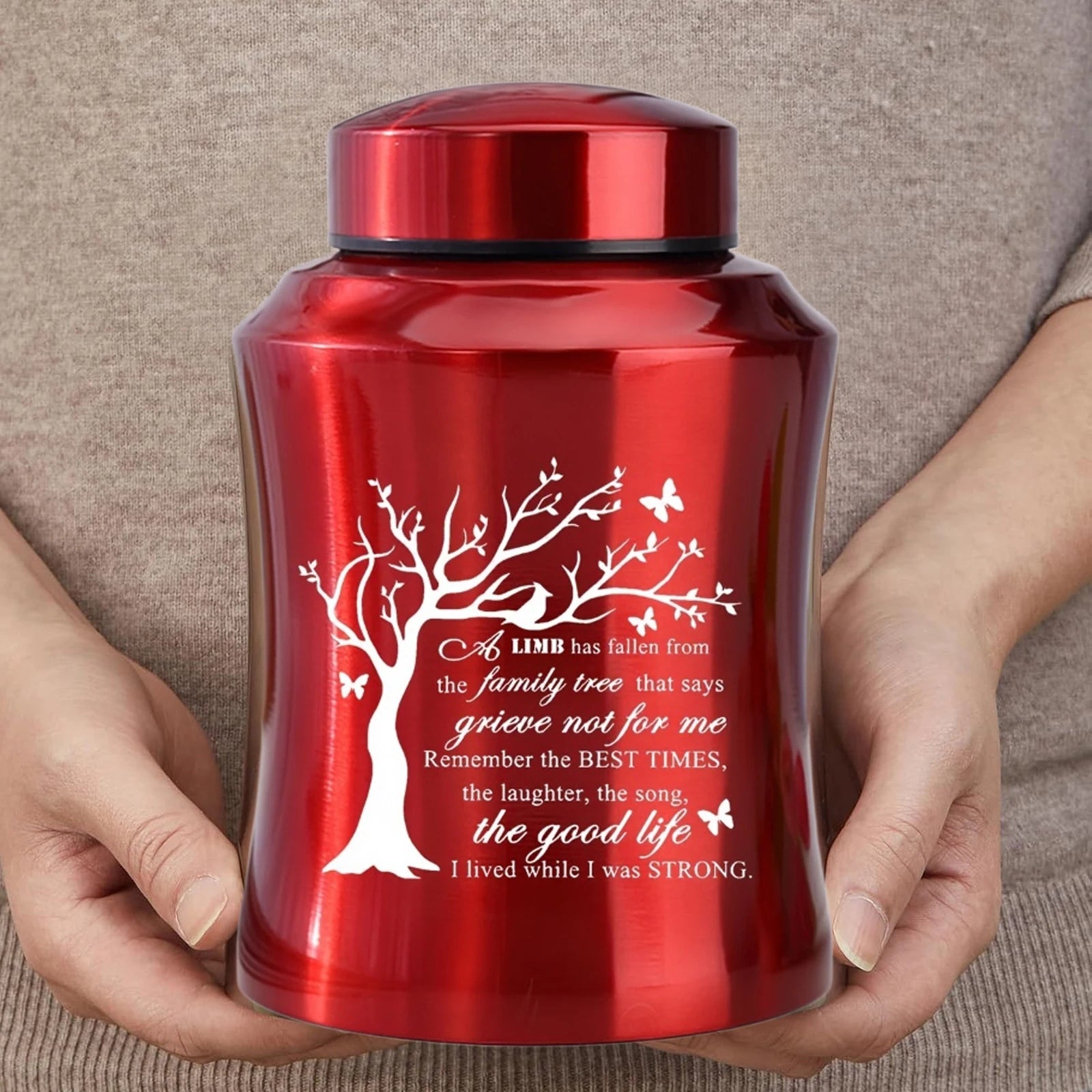 Tree of Life Pet Cremation Urn – Decorative Memorial Funeral Burial Urn for Dog & Cat Ashes, Pet Loss Remembrance Keepsake