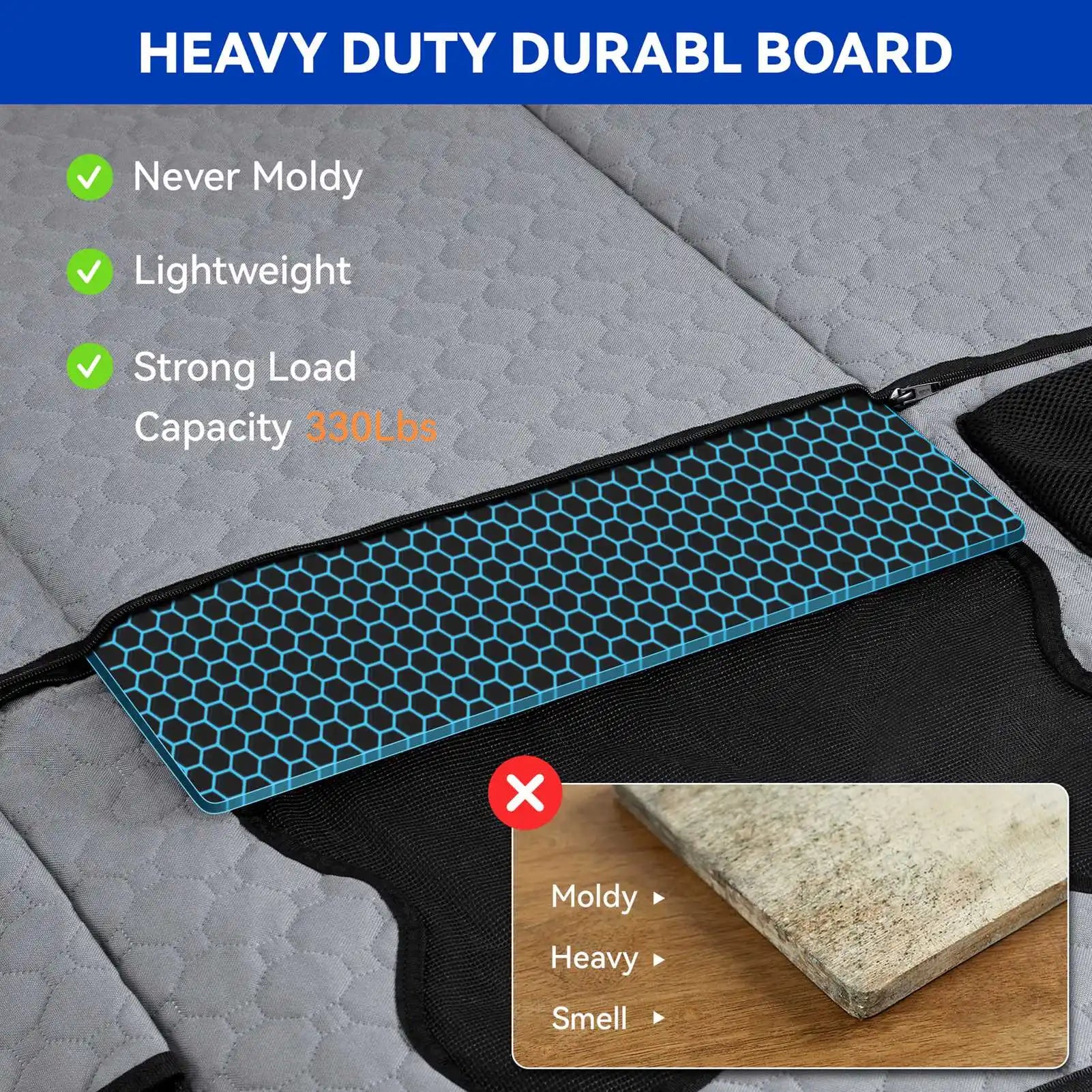Car Dog Seat Cover for Back Seat – Waterproof Pet Seat Protector Mat | Nonslip Universal Fit for Cars, SUVs & Trucks